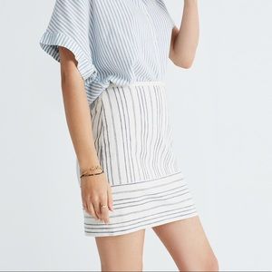 Madewell Contrast Stripe Skirt
